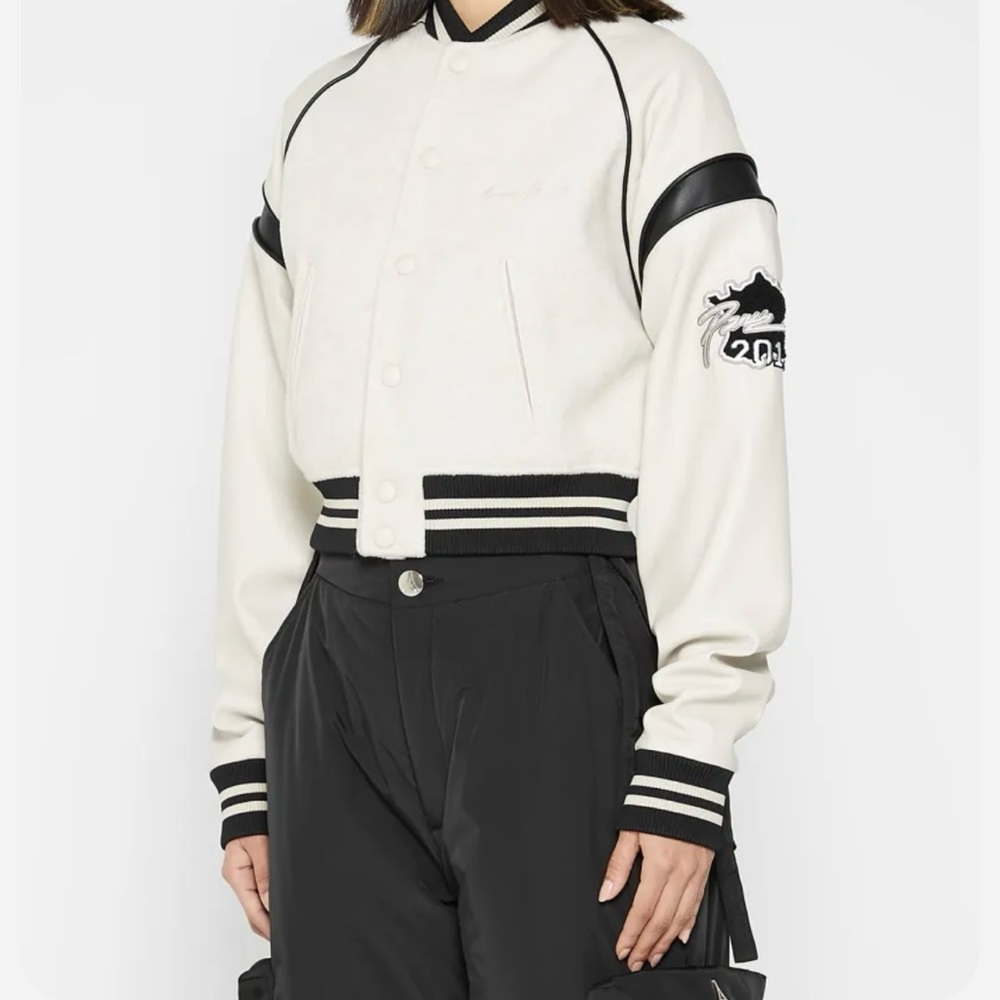 Maniere De Voir Eiffel Varsity Jacket NWT